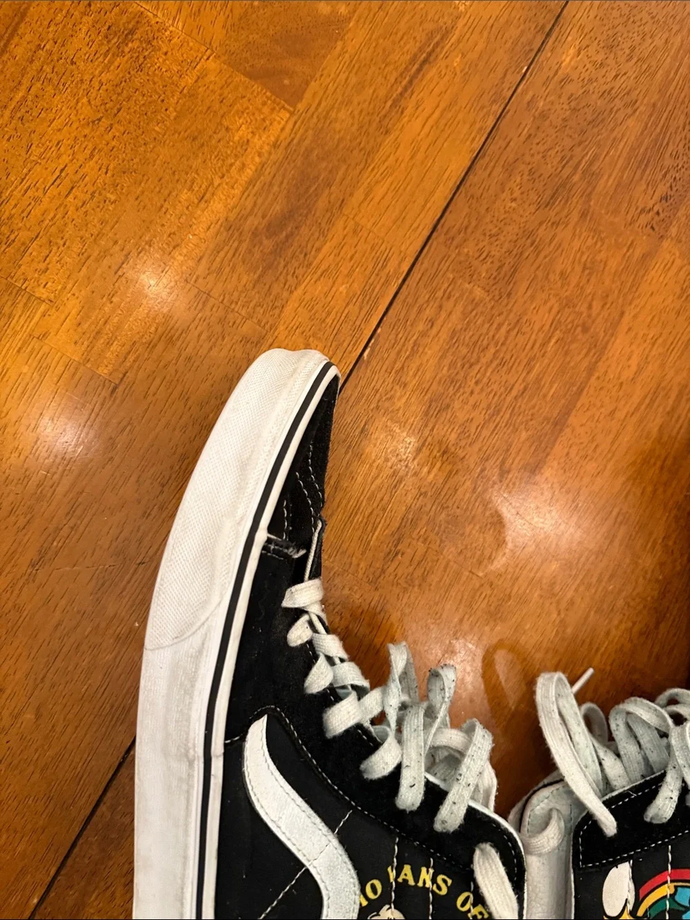 Vans Black High-Top men Sneakers with Smiley Graphics size 11.5